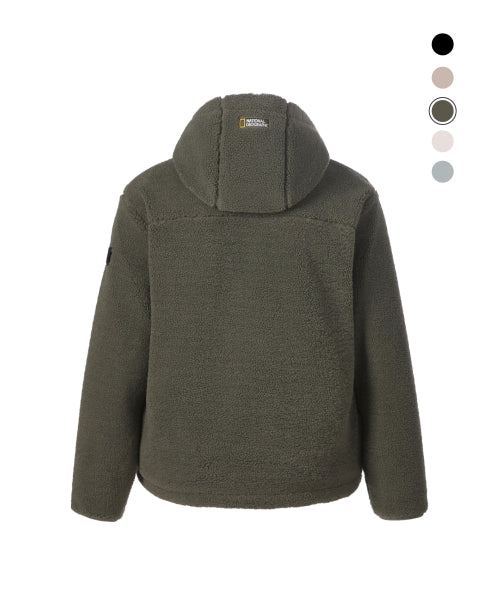 COSTONI HOOD FLEECE JACKET #高允真同款! - 5 COLORS OLIVE GREEN