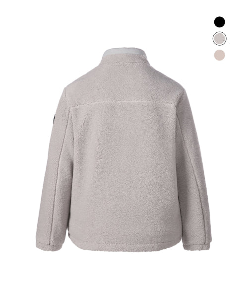 COSTONI STAND NECK FLEECE JACKET #高允真同款! - 3 COLORS LIGHT GREY