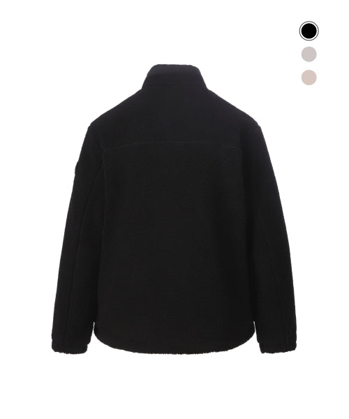 COSTONI STAND NECK FLEECE JACKET #高允真同款! - 3 COLORS BLACK