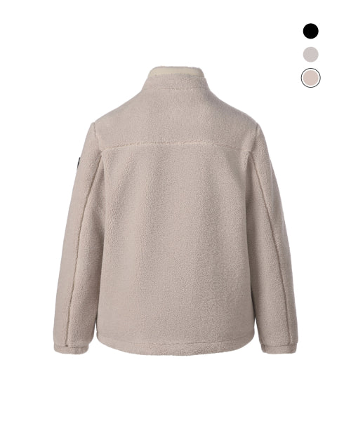 COSTONI STAND NECK FLEECE JACKET #高允真同款! - 3 COLORS MOURNING BEIGE