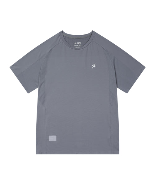 AIR SQUARE PERFORMANCE RUNNING SHORT SLEEVE T-SHIRT - 3 COLORS BLACK