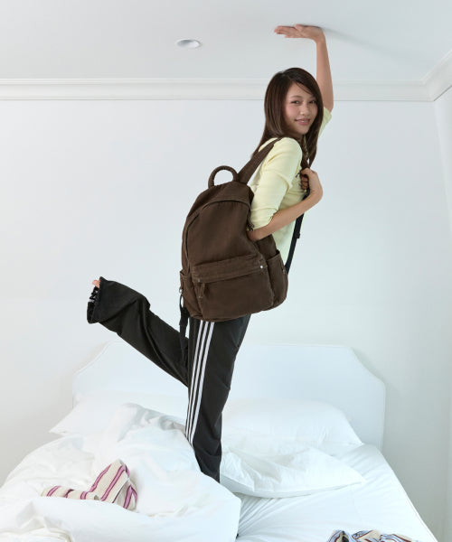 DAY BACKPACK - 2 COLORS BROWN