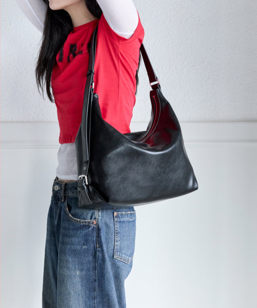 MUSHY BAG LARGE - 2 COLORS BLACK