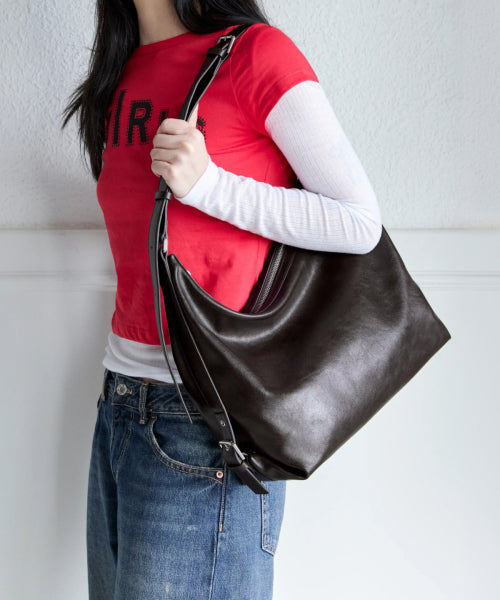 MUSHY BAG LARGE - 2 COLORS MAROON