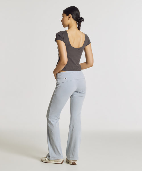 WOMEN OPEN BACK FITTED TEE - 2 COLORS BLACK