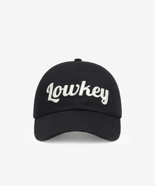 SCRIPT BALL CAP - 5 COLORS BLACK