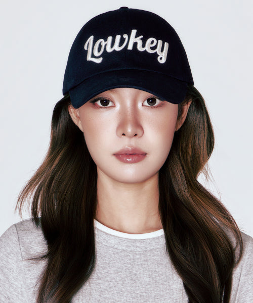 SCRIPT BALL CAP - 5 COLORS BLACK