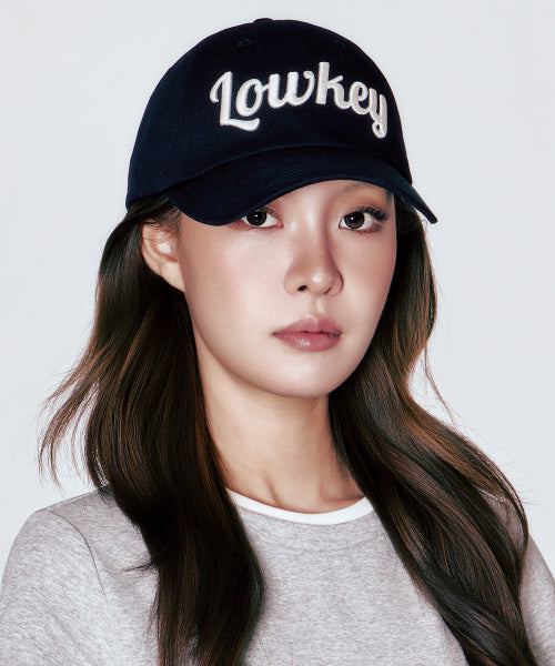 SCRIPT BALL CAP - 5 COLORS BLACK