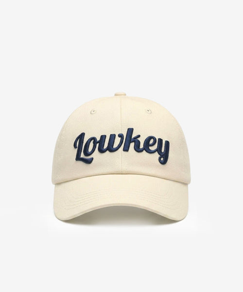 SCRIPT BALL CAP - 5 COLORS CREAM