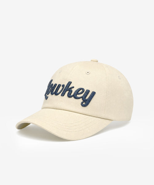 SCRIPT BALL CAP - 5 COLORS CREAM