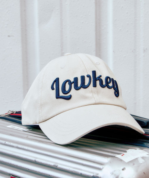 SCRIPT BALL CAP - 5 COLORS CREAM