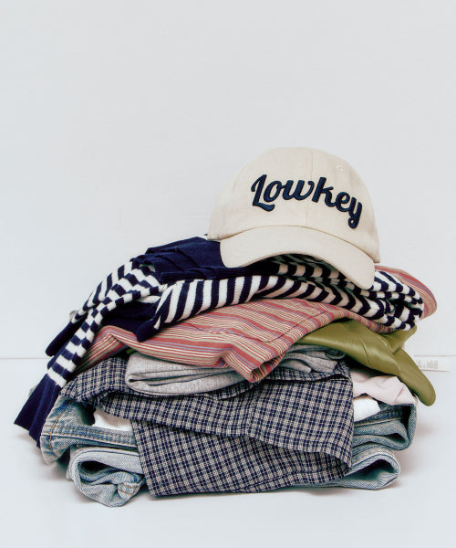 SCRIPT BALL CAP - 5 COLORS CREAM