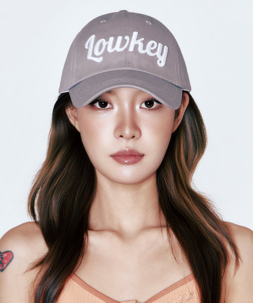 SCRIPT BALL CAP - 5 COLORS GRAY