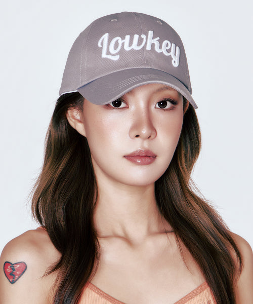SCRIPT BALL CAP - 5 COLORS GRAY