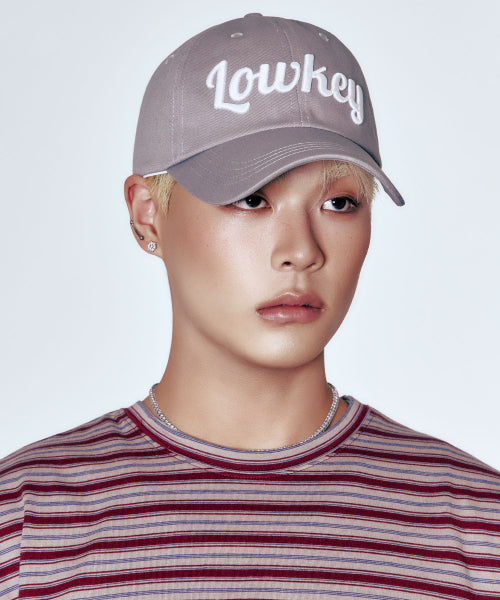 SCRIPT BALL CAP - 5 COLORS GRAY