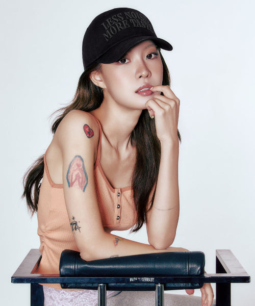 STATEMENT BALL CAP - 5 COLORS BLACK
