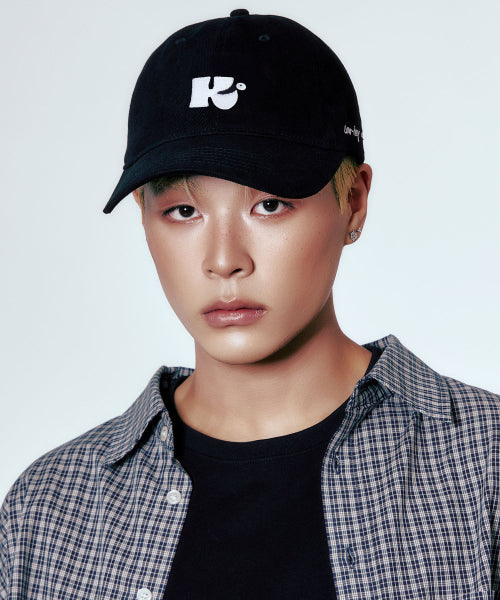 MONOGRAM BALL CAP - 5 COLORS BLACK