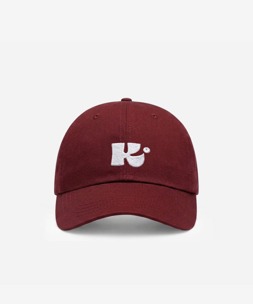 MONOGRAM BALL CAP - 5 COLORS BURGUNDY