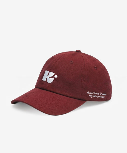 MONOGRAM BALL CAP - 5 COLORS BURGUNDY