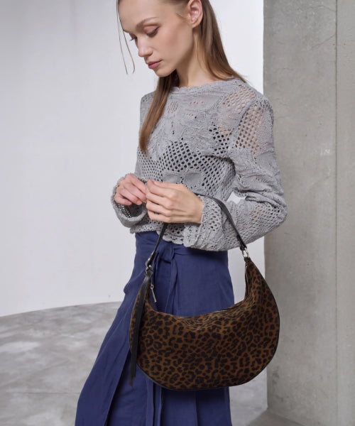 HALF MOON TASSEL BAG - 4 COLORS BLACK