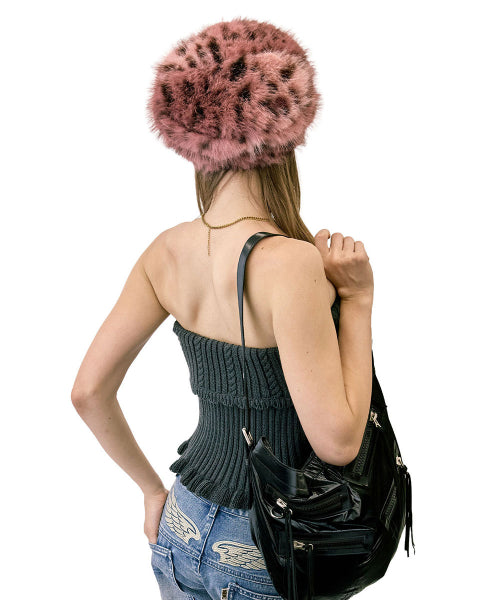 METALLIC HOBO BAG GUN METAL - 3 COLORS BLACK