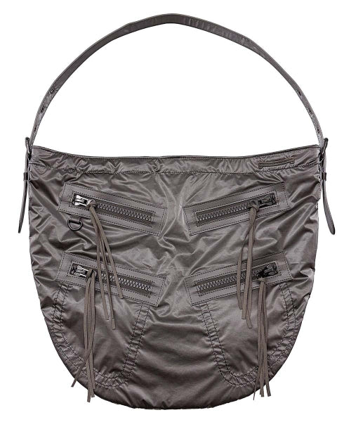 METALLIC HOBO BAG GUN METAL - 3 COLORS AS SHOWN
