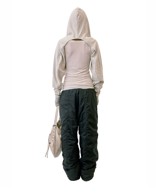 PADDED WIDE PANTS - 3 COLORS BLACK