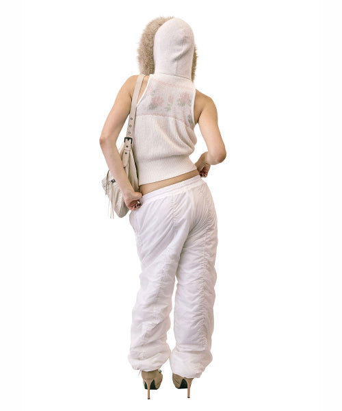 PADDED WIDE PANTS - 3 COLORS WHITE