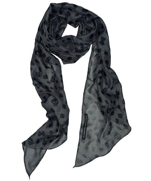 DALMATIAN SCARF - 4 COLORS CHARCOAL