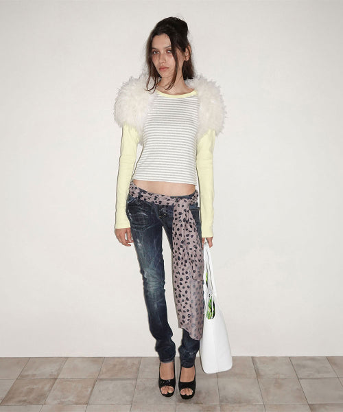 DALMATIAN SCARF - 4 COLORS MOCHA