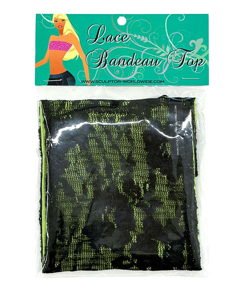 LACE BANDEAU TOP - 3 COLORS BLACK