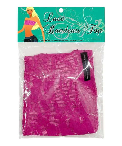 LACE BANDEAU TOP - 3 COLORS PINK