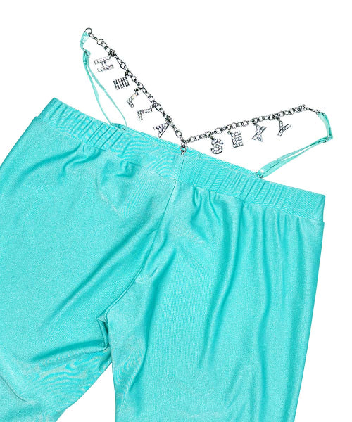 HELLA SEXY THONG CAPRI - 3 COLORS TEAL
