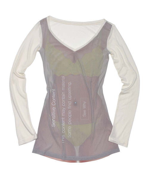 FILTERED CONTENT TEE NEON BIKINI AS SHOWN