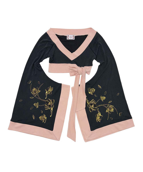 ZEN KIMONO TOP SAGE - 3 COLORS BLACK
