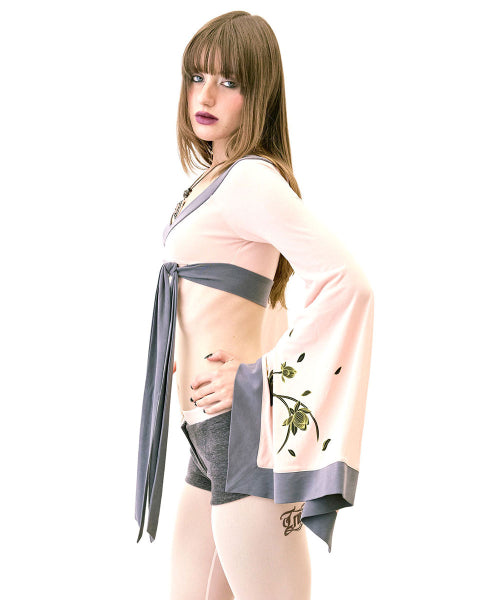 ZEN KIMONO TOP SAGE - 3 COLORS PINK