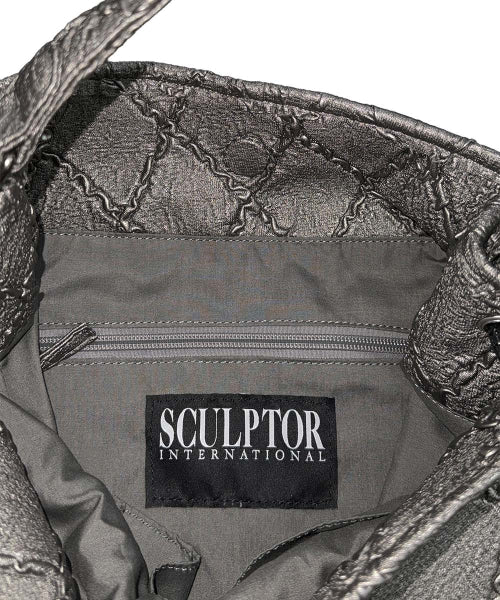 QUILTED SLOUCH BAG STONE AS SHOWN