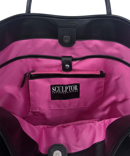 COUTURE GROCERY TOTE BAG - 2 COLORS BLACK