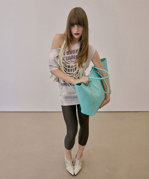 COUTURE GROCERY TOTE BAG - 2 COLORS MINT