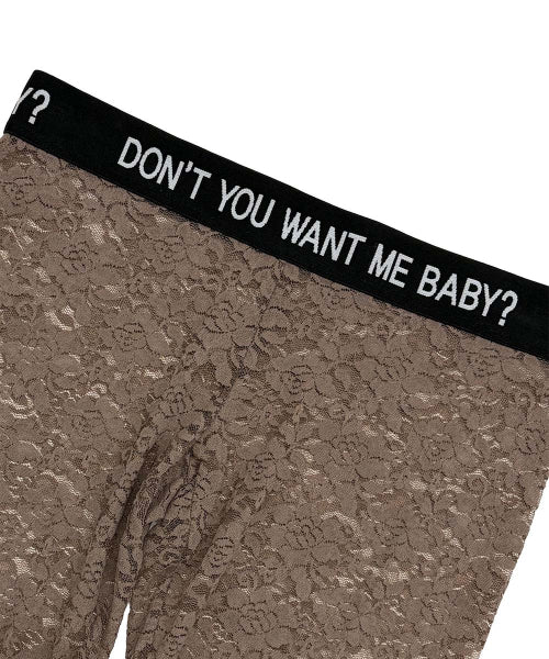 CHEEKY LACE LEGGINGS - 4 COLORS MOCHA
