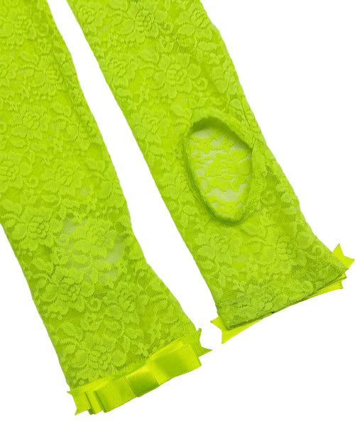 CHEEKY LACE LEGGINGS - 4 COLORS GREEN