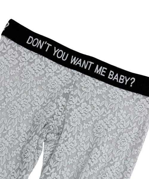 CHEEKY LACE LEGGINGS - 4 COLORS SILVER