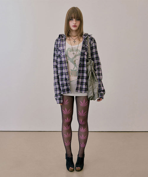 STONER GIRL TIGHTS PALE - 4 COLORS BLACK