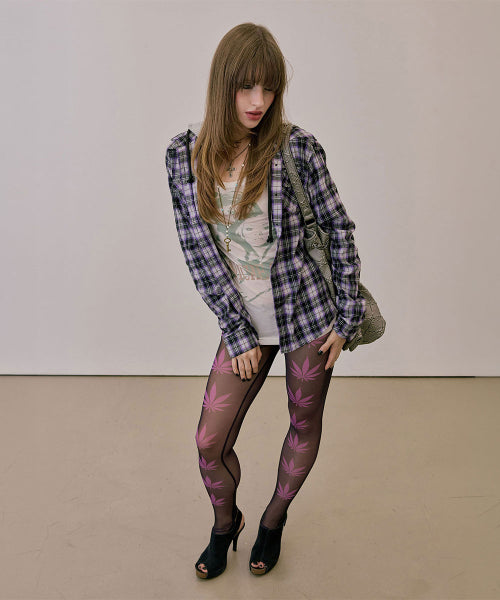 STONER GIRL TIGHTS PALE - 4 COLORS BLACK