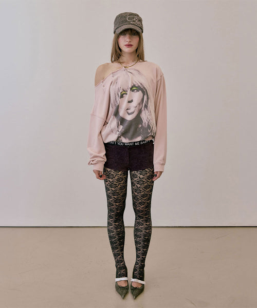 LOVE PINTUCK SWEATSHIRT PALE - 2 COLORS PINK