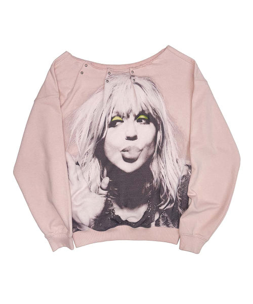 LOVE PINTUCK SWEATSHIRT PALE - 2 COLORS PINK