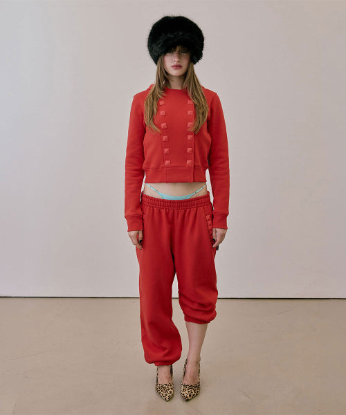 NAPOLEON STUD SWEATPANTS - 6 COLORS RED