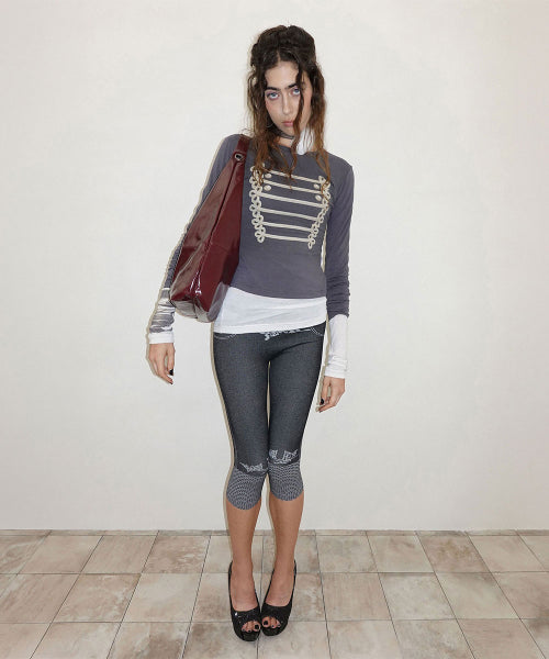 NAPOLEON LONG SLEEVE TEE - 4 COLORS CHARCOAL