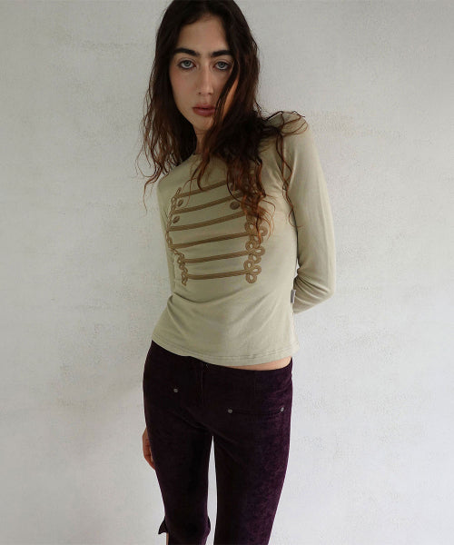 NAPOLEON LONG SLEEVE TEE - 4 COLORS KHAKI
