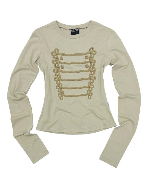 NAPOLEON LONG SLEEVE TEE - 4 COLORS KHAKI